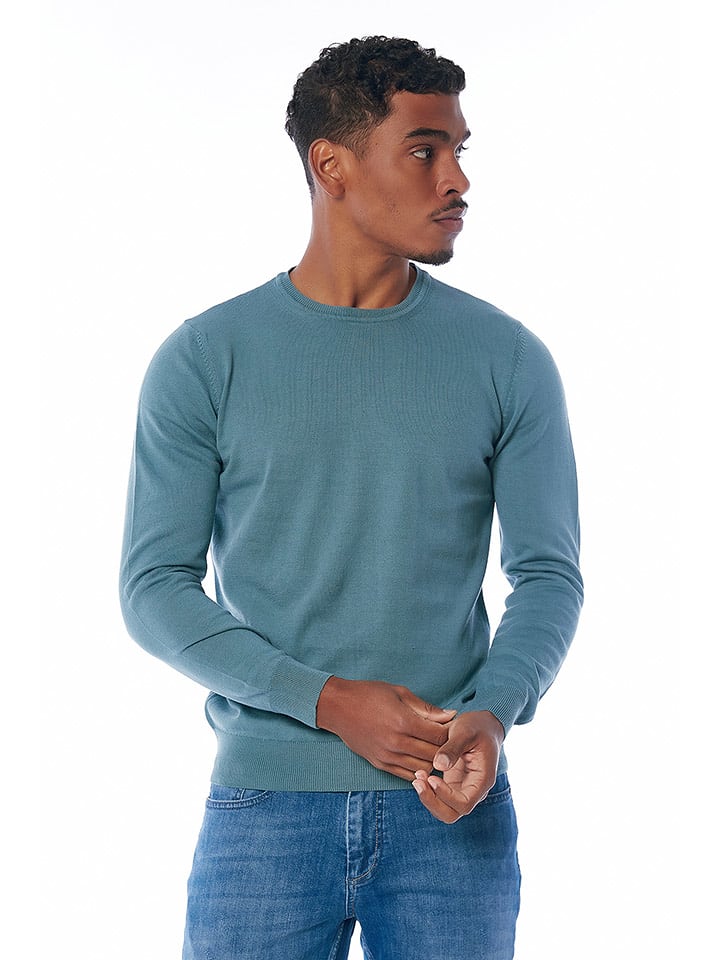 Galvanni Sweter w kolorze indygo rozmiar: M