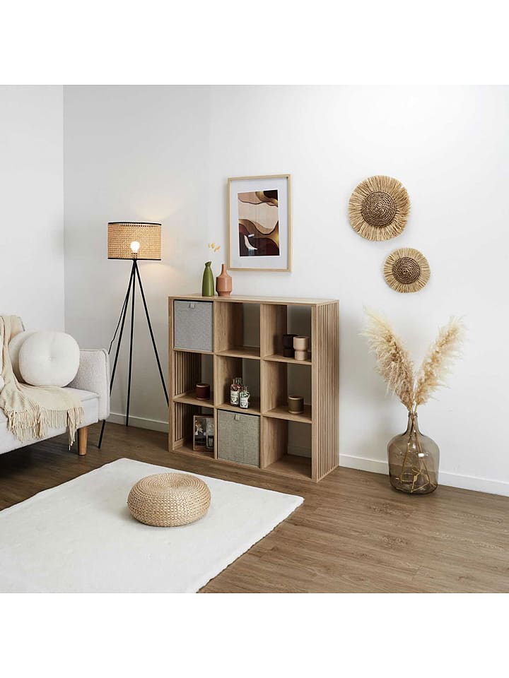 THE HOME DECO FACTORY Regał stojący w kolorze jasnobrązowym - 102 x 99 x 32 cm rozmiar: onesize