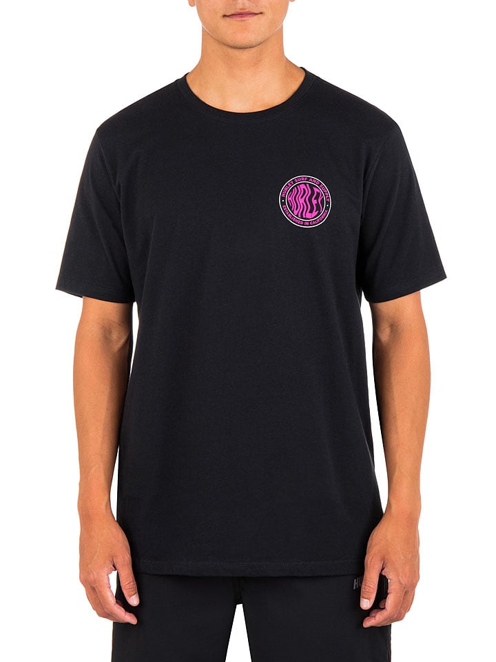 Hurley Koszulka w kolorze czarnym ze wzorem rozmiar: XXL