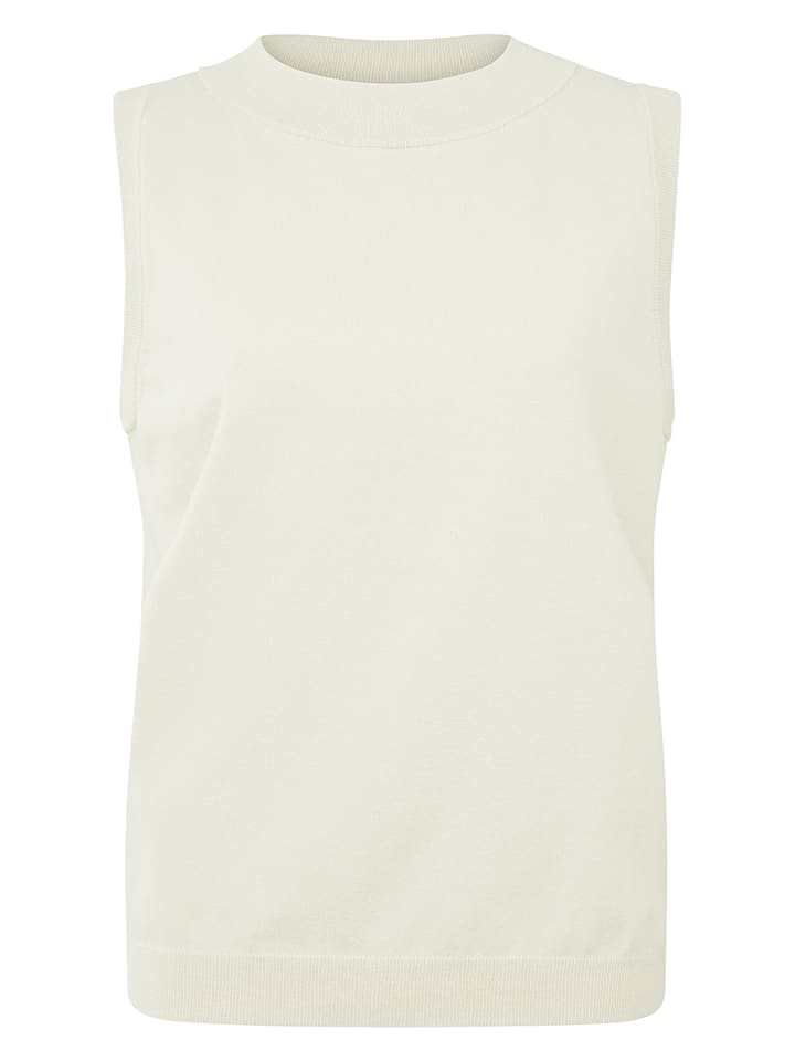 Bezrękawnik w kolorze białym