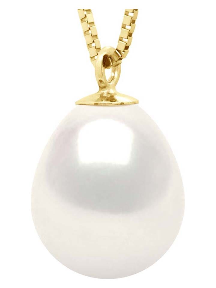 Pearl Addict Złoty naszyjnik z perłą - dł. 42 cm rozmiar: onesize