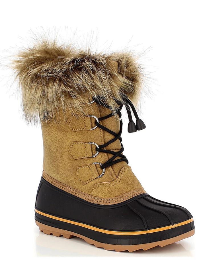 Kimberfeel Kozaki zimowe "Bengal" w kolorze jasnobrązowym rozmiar: 31