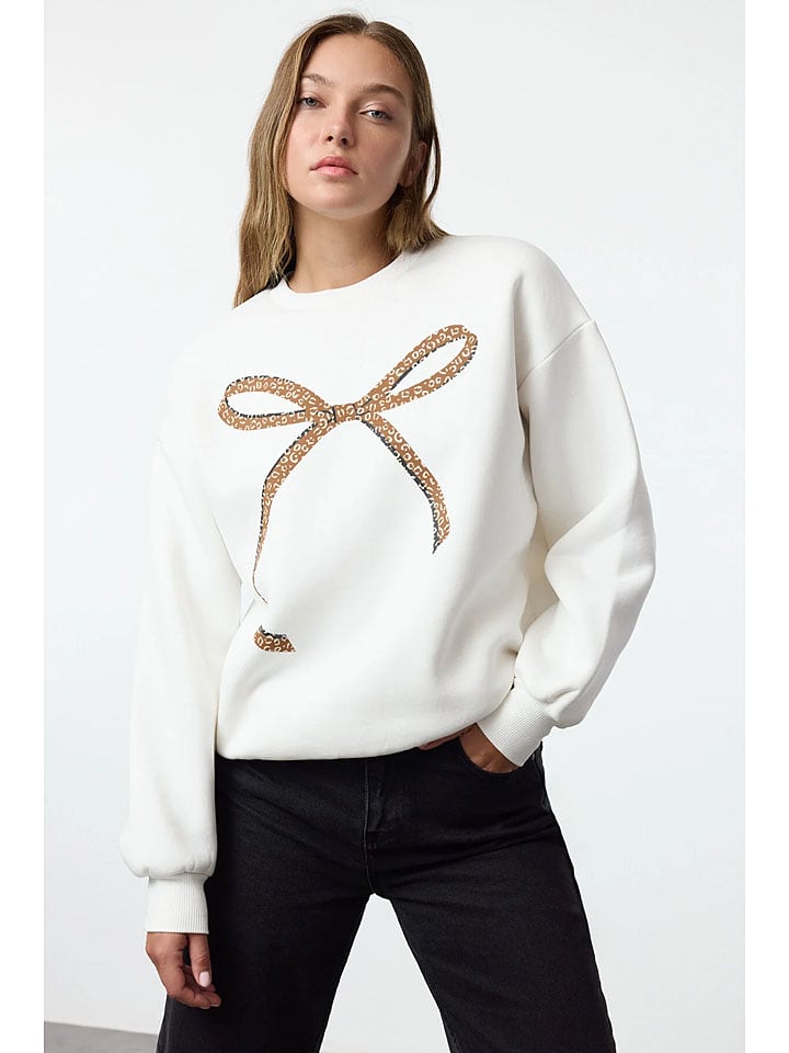 trendyol Sweter w kolorze białym rozmiar: XS