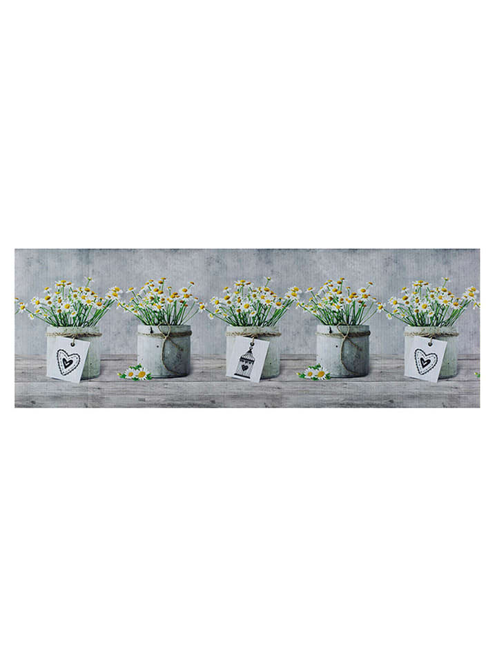 Atticgo Chodnik "Sprinty" w kolorze szarym ze wzorem rozmiar: 52x100 cm