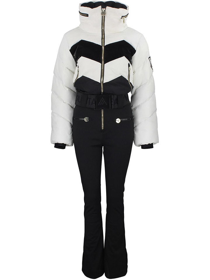 Peak Mountain Kombinezon narciarski "Antiero" w kolorze czarno-białym rozmiar: XL