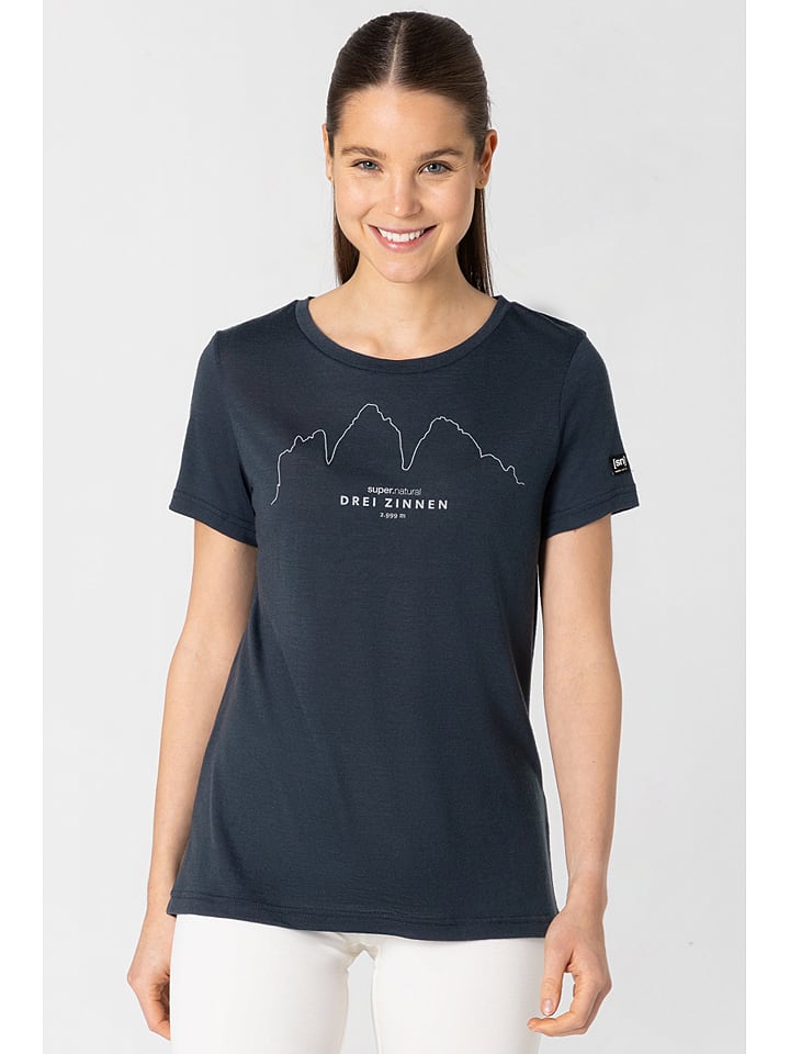 super.natural Koszulka "Drei Zinnen" w kolorze granatowym rozmiar: XL