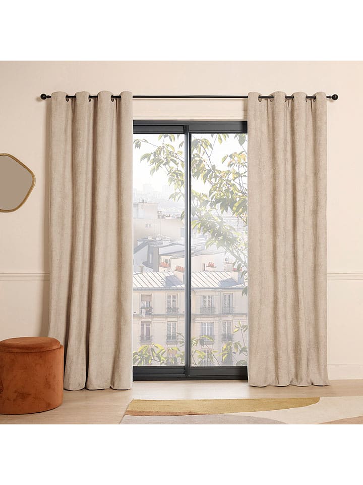 CXL by Christian Lacroix Zasłona w kolorze beżowym rozmiar: 140x280 cm