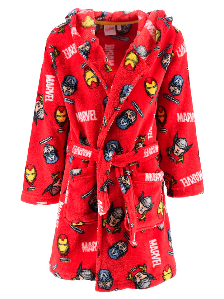 Avengers Szlafrok w kolorze czerwonym rozmiar: 128