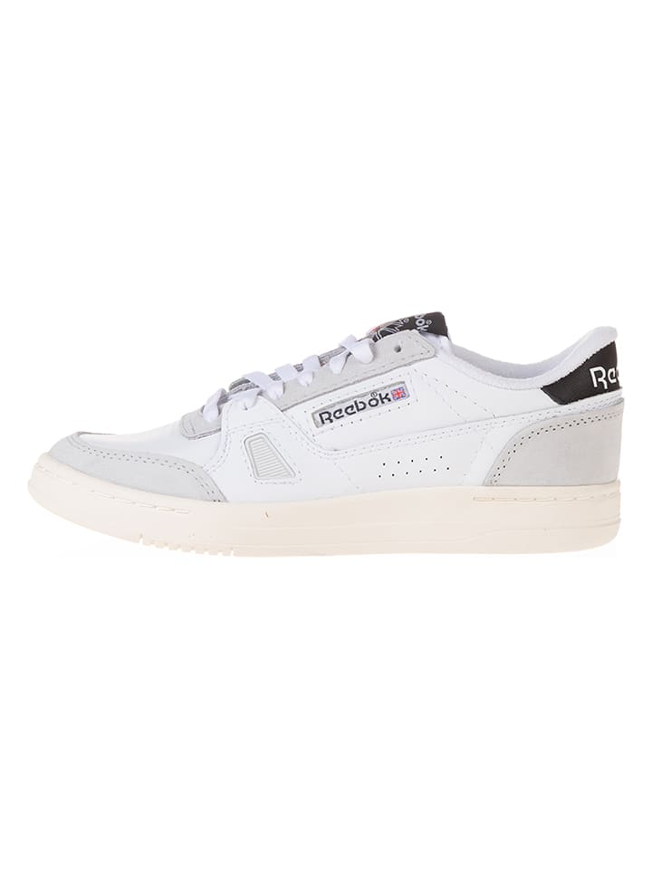 Reebok Skórzane sneakersy "LT Court" w kolorze biało-czarnym rozmiar: 40,5