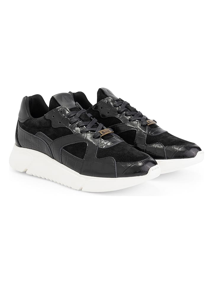 NoGRZ Skórzane sneakersy "C.Correa" w kolorze czarnym rozmiar: 38