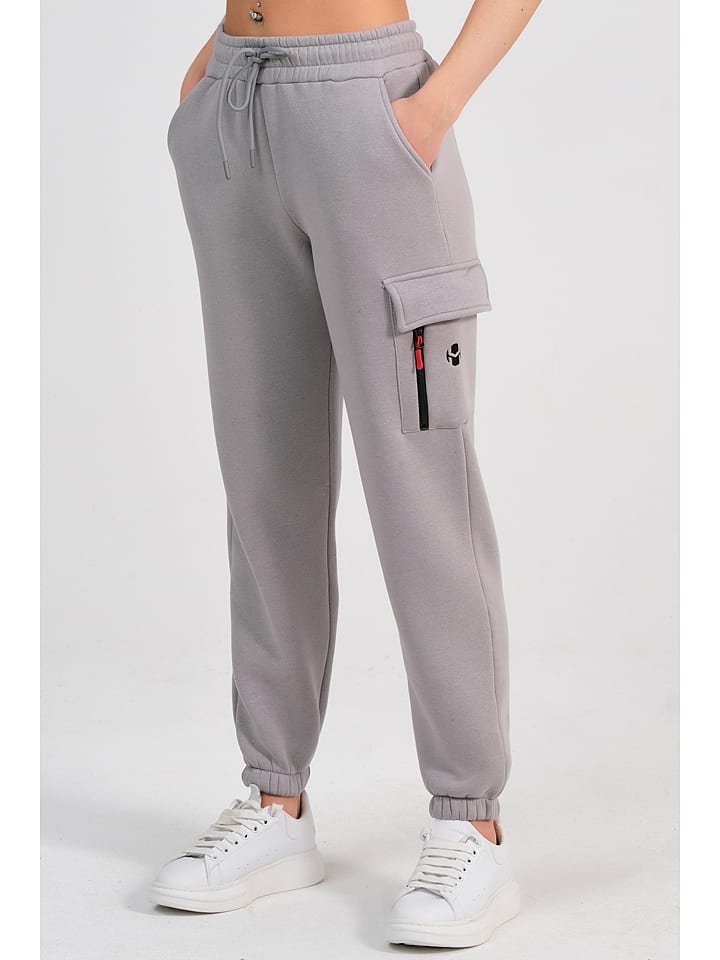 Spodnie dresowe "Ergo" w kolorze szarym