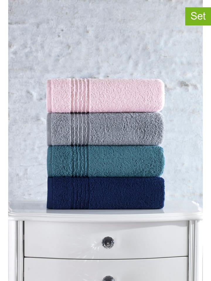 Elizabed Ręczniki (4 szt.) w różnych kolorach do rąk rozmiar: 50x90 cm