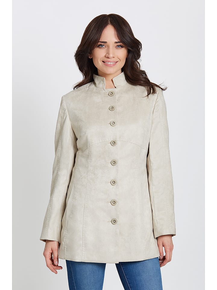 Kurtka przejściowa w kolorze kremowym