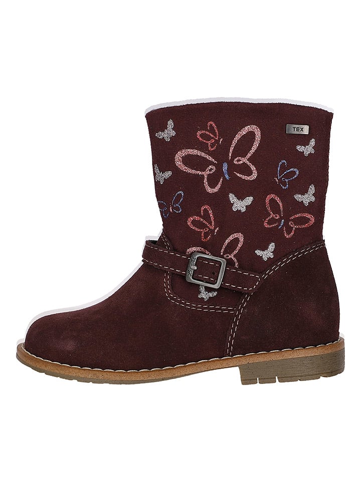 Lurchi Skórzane botki w kolorze czerwonym rozmiar: 26