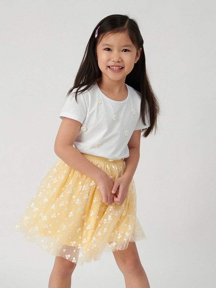 COOL CLUB 2-częściowy zestaw w kolorze biało-żółtym rozmiar: 128