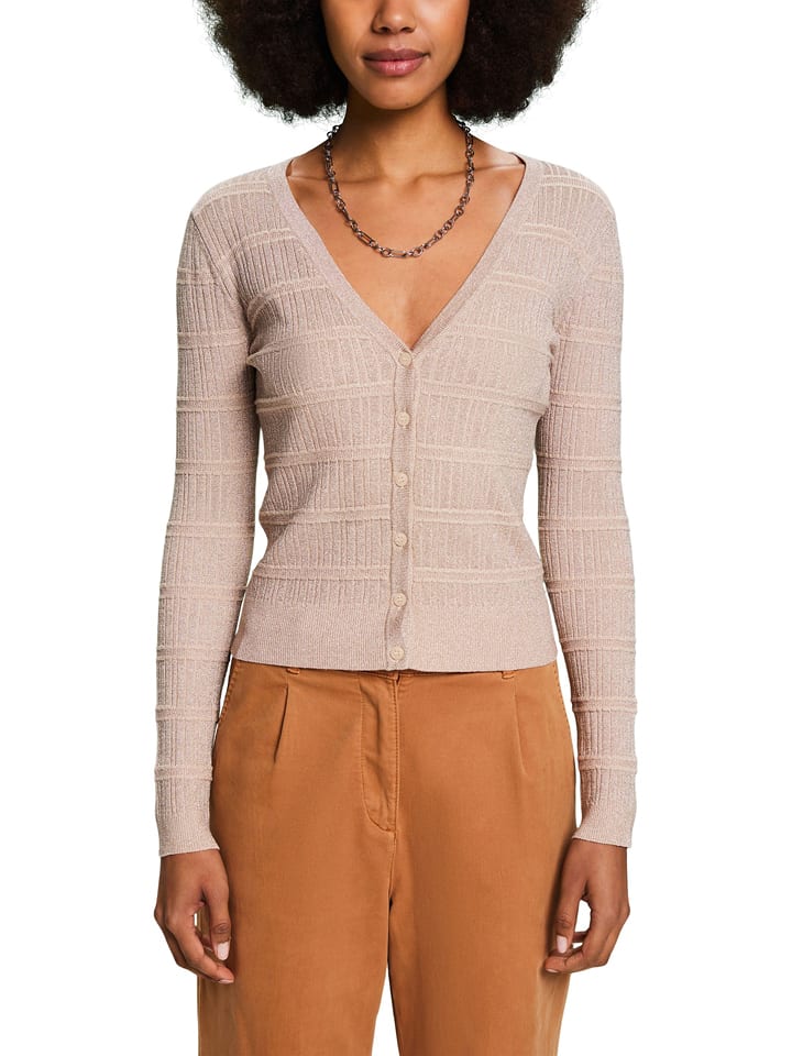 ESPRIT Kardigan w kolorze beżowym rozmiar: L