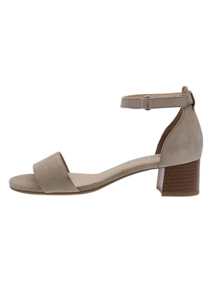 Ara Shoes Skórzane sandały w kolorze beżowym rozmiar: 36,5