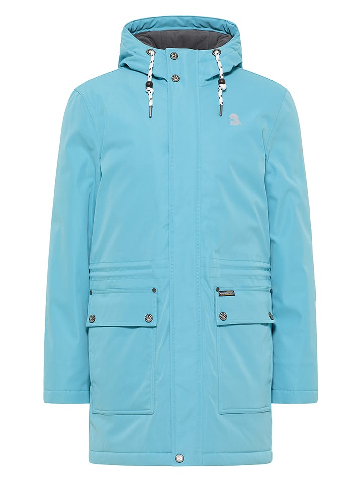 Parka w kolorze błękitnym