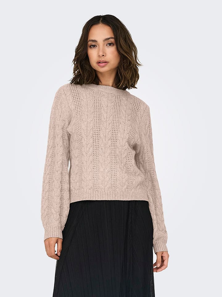 ONLY Sweter w kolorze jasnoróżowym rozmiar: M