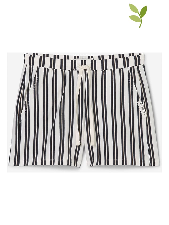 Szorty w kolorze granatowo-białym