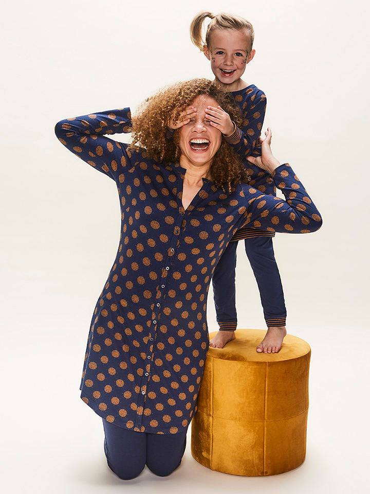 Charlie Choe Legginsy "Wandering nights" w kolorze granatowym rozmiar: XS