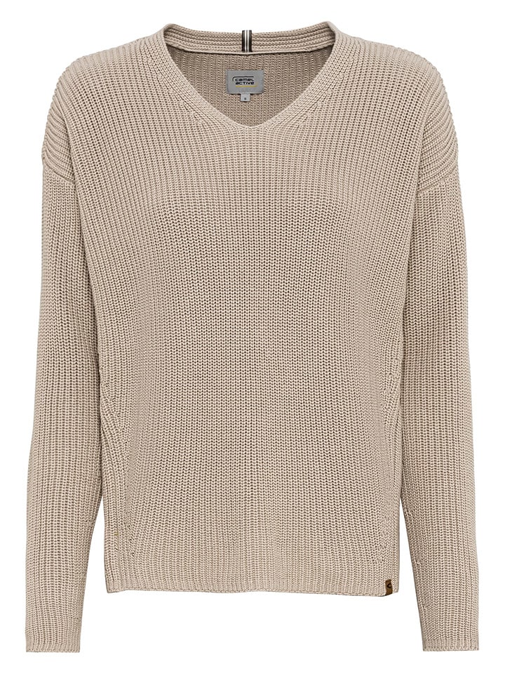 Camel Active Sweter w kolorze beżowym rozmiar: M
