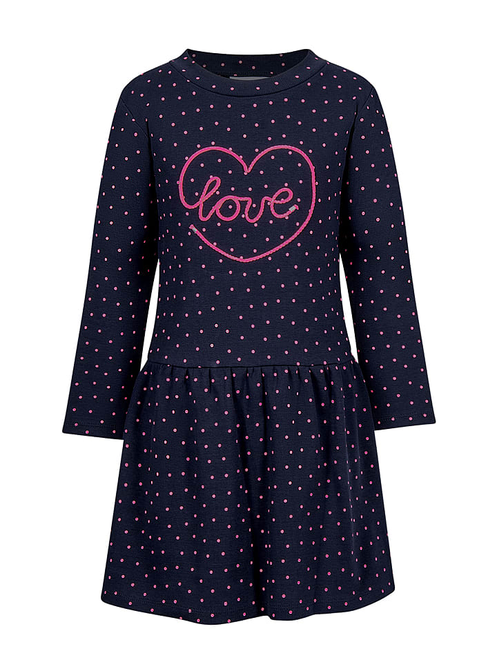 happy girls by Eisend Sukienka w kolorze granatowym rozmiar: 140