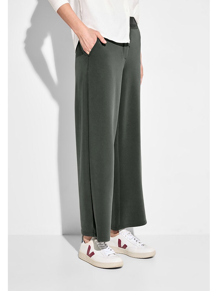 Cecil Spodnie "Neele" w kolorze zielonym rozmiar: XXL