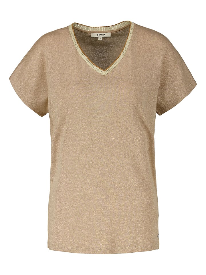 Koszulka w kolorze złotym