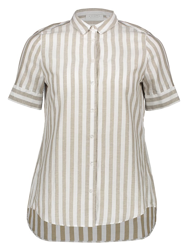 Eterna Koszula - Regular fit - w kolorze biało-beżowym rozmiar: 40