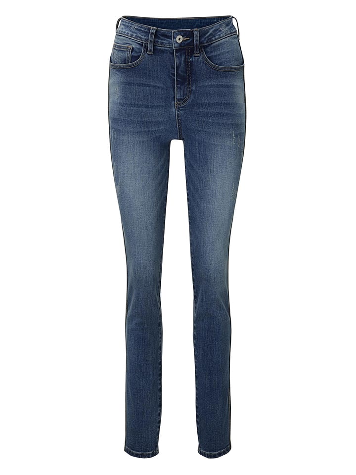 Dżinsy - Slim fit - w kolorze niebieskim