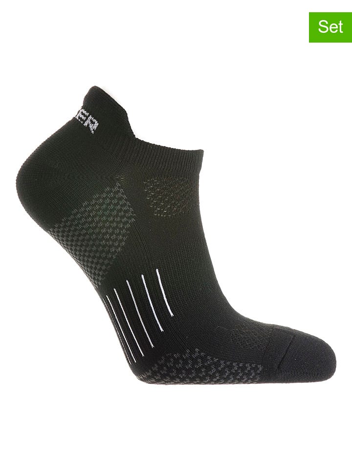 Seger Skarpety (3 pary) "Running Sneakers Short Coolmax" w kolorze czarnym rozmiar: 43-45