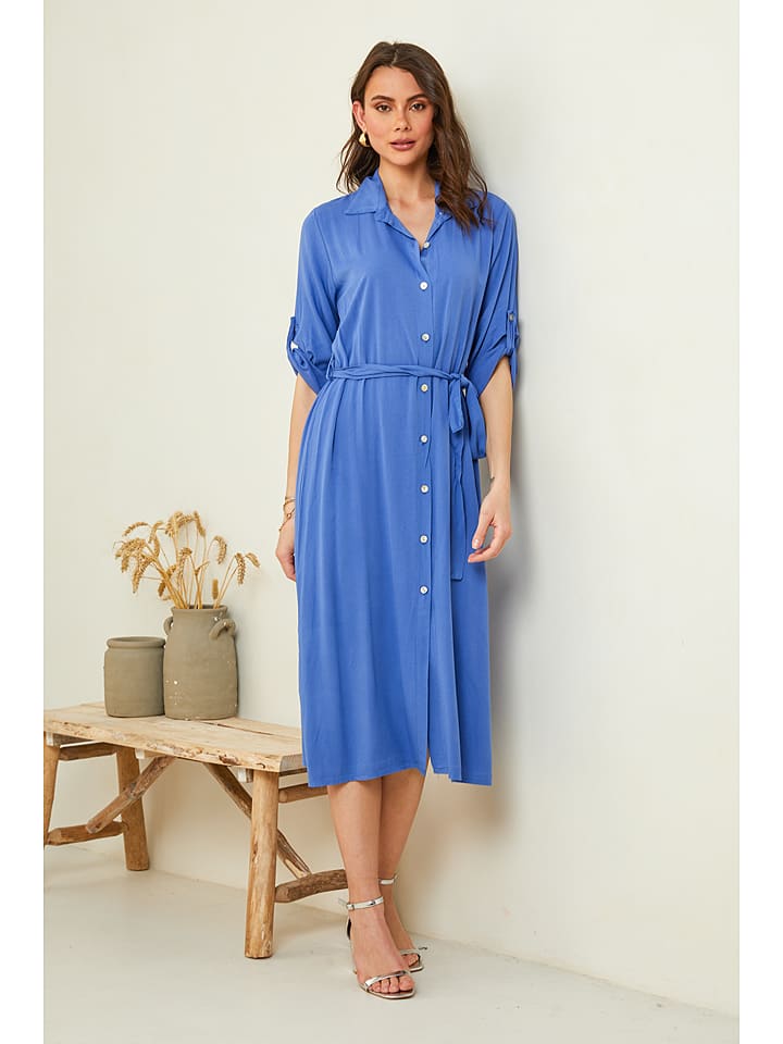 Pure Cotton Sukienka w kolorze niebieskim rozmiar: L/XL