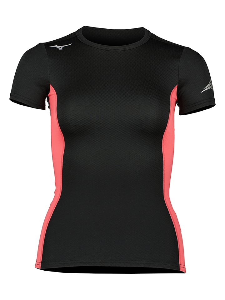 Koszulka funkcyjna "Virtual Body G2" w kolorze czarno-koralowym