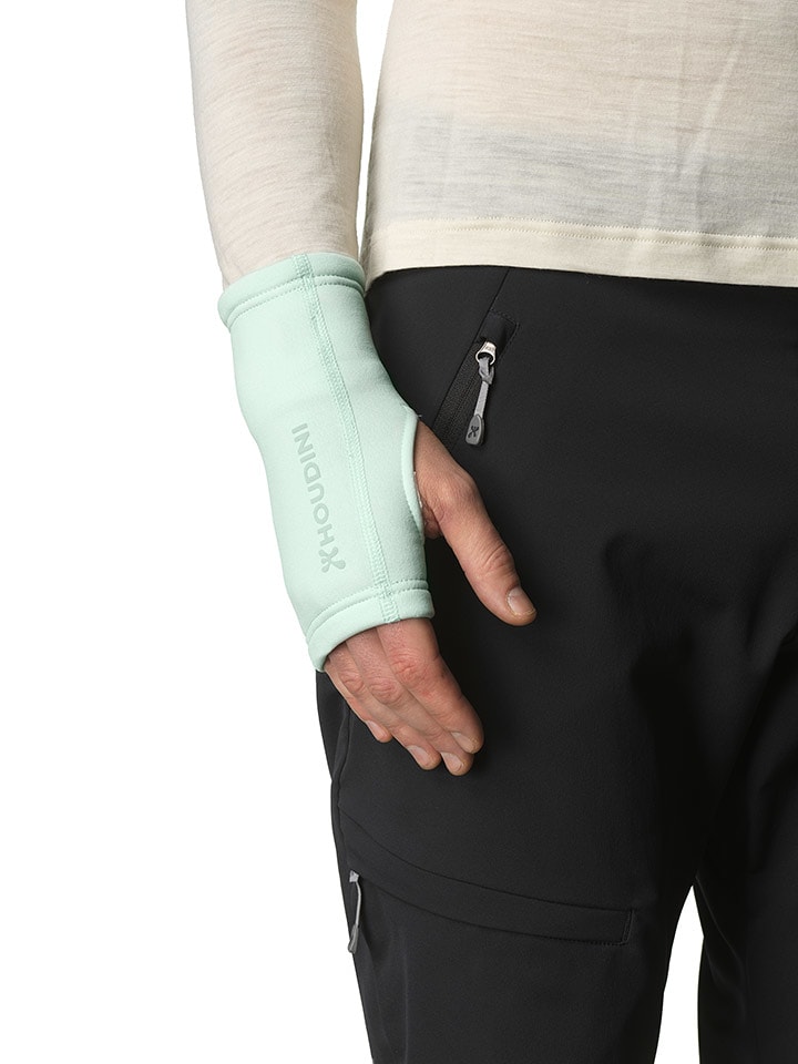 HOUDINI Polarowe mankiety w kolorze zielonym rozmiar: S