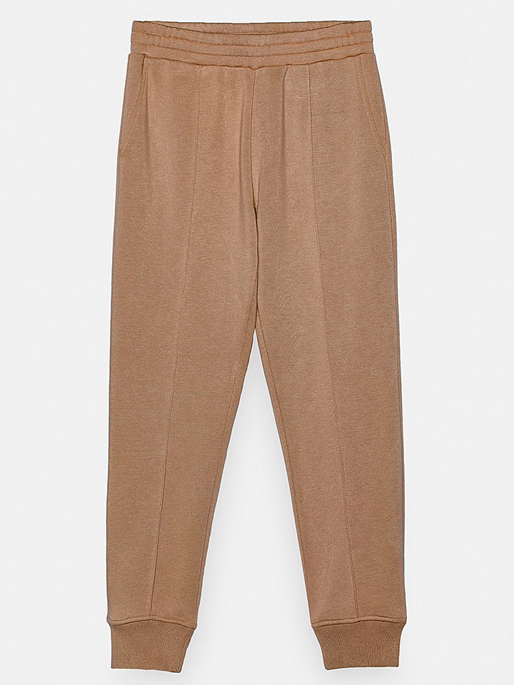 Spodnie dresowe "Chuni" w kolorze jasnobrązowym