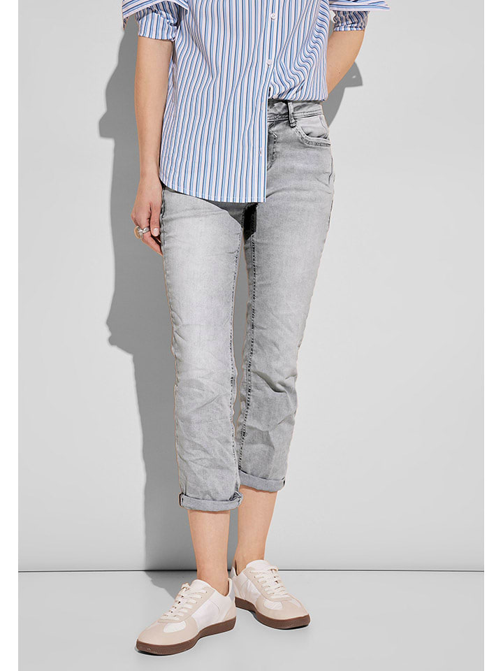 Street One Dżinsy - Slim fit - w kolorze jasnoszarym rozmiar: W26/L26