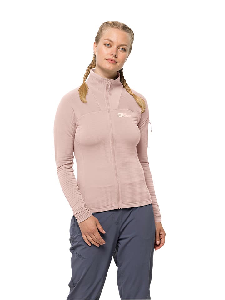 Jack Wolfskin Kurtka polarowa "Prelight" w kolorze jasnoróżowym rozmiar: L