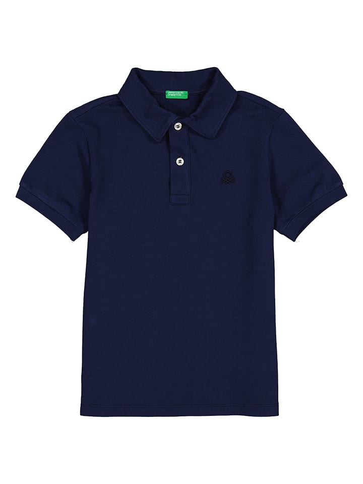 Benetton Koszulka polo "Maglia" w kolorze granatowym rozmiar: 150
