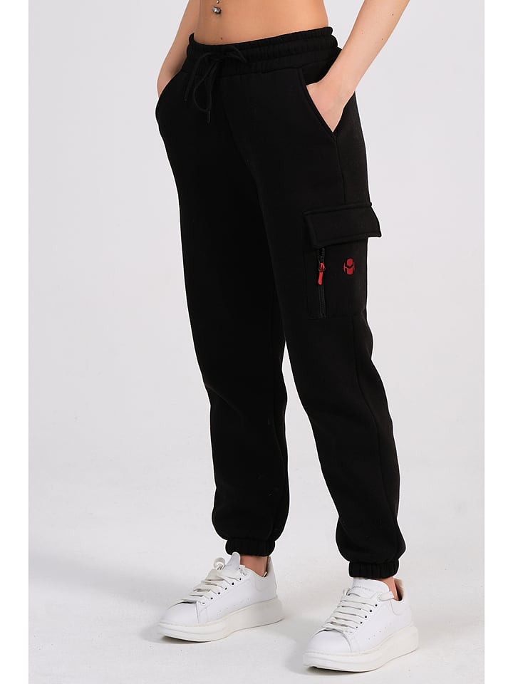 Spodnie dresowe "Ergo" w kolorze czarnym