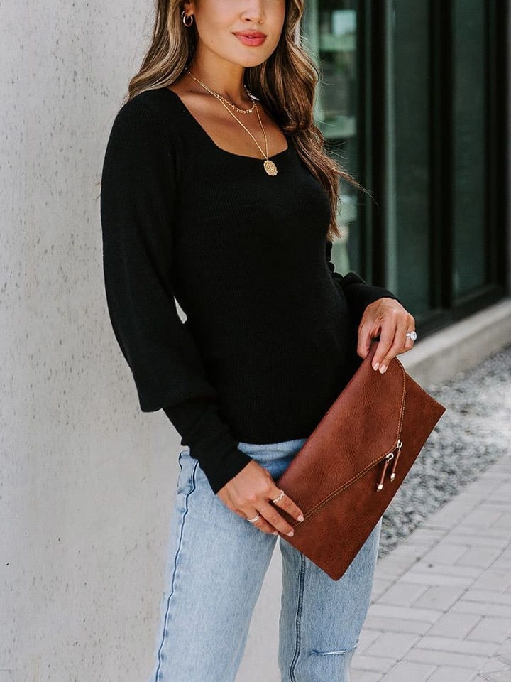 Milan Kiss Sweter w kolorze czarnym rozmiar: M