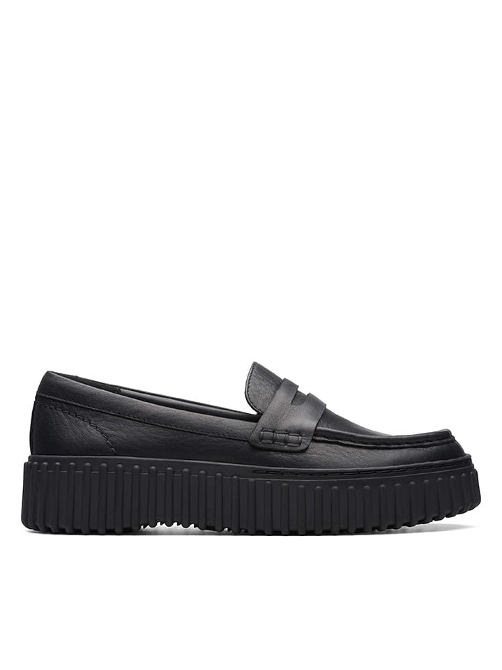 Clarks Skórzane mokasyny "Torhill Penny" w kolorze czarnym rozmiar: 40