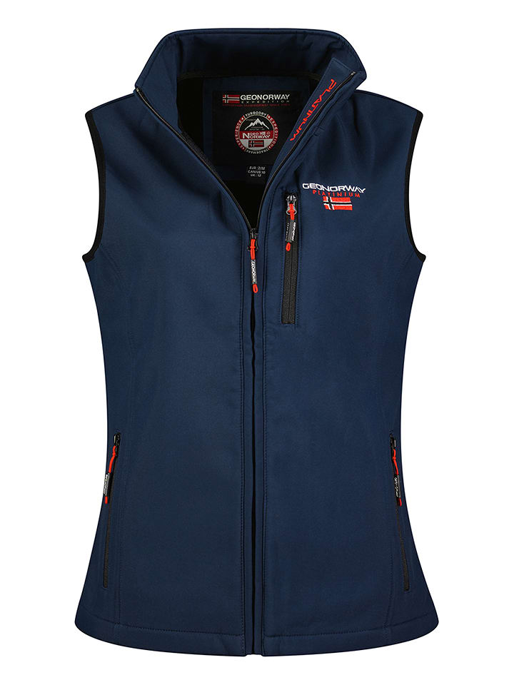 Geographical Norway Kamizelka softshellowa "Vacer" w kolorze granatowym rozmiar: L