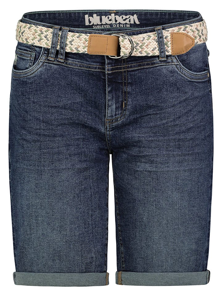 Sublevel Bermudy dżinsowe w kolorze granatowym rozmiar: XXL