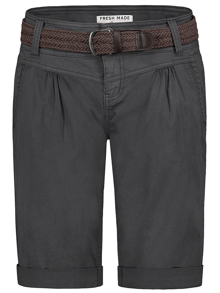 Fresh Made Bermudy w kolorze antracytowym rozmiar: XXL