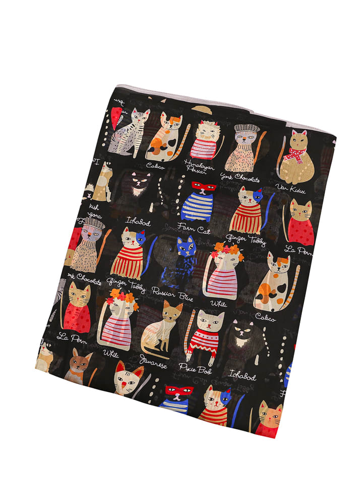 Made in Silk Jedwabny szal ze wzorem - 190 x 110 cm rozmiar: onesize