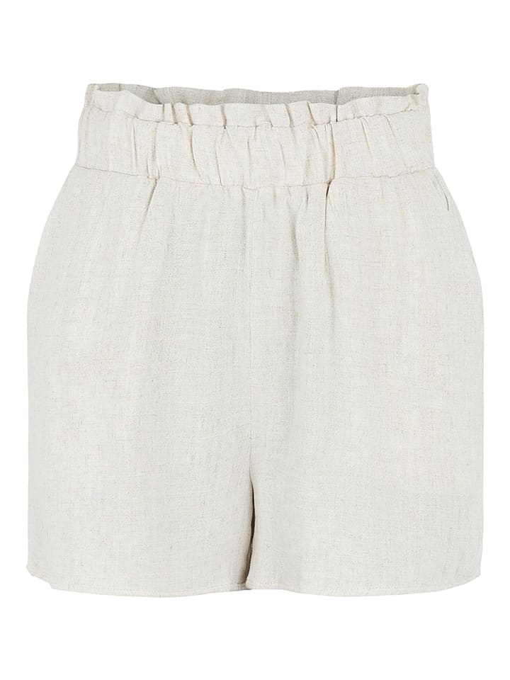 Szorty "Viggi" w kolorze kremowym