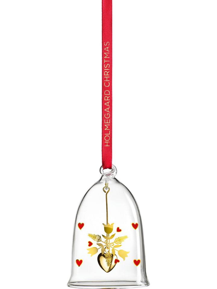 Holme Gaard Dekoracyjna zawieszka w kolorze złotym - wys. 8 cm rozmiar: onesize