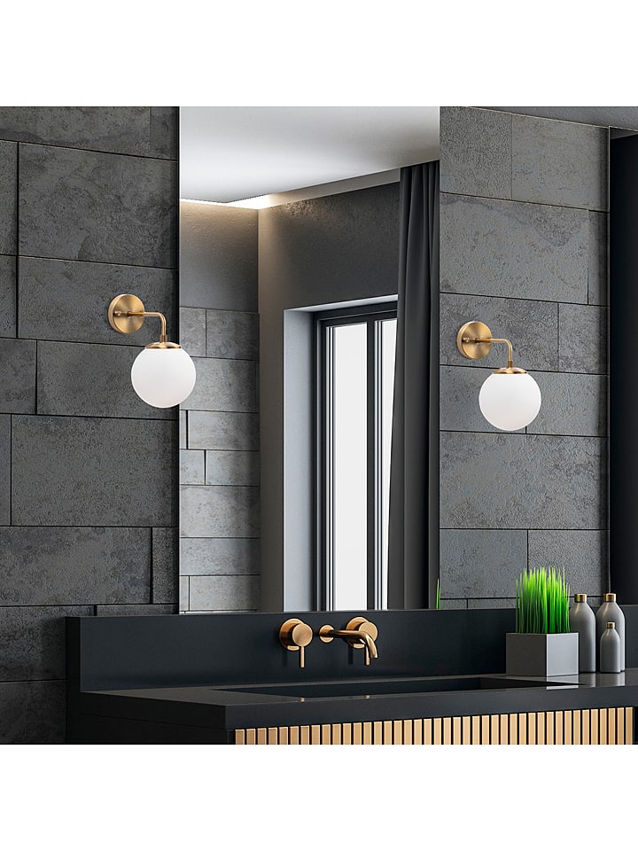 Opviq Lampa ścienna w kolorze złotym - 27 x 25 cm rozmiar: onesize