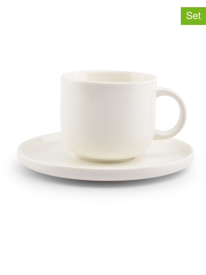 Salt and Pepper Filiżanki (4 szt.) "Nuo" w kolorze białym - 250 ml rozmiar: onesize